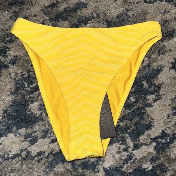Yellow Zebra high waist swimsuit (P3)